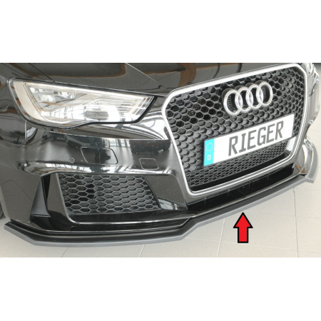 Lame de pare-chocs avant "noir mat" Rieger Tuning AUDI RS3 (8V) Sportback