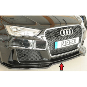 Lame de pare-chocs avant "noir brillant" Rieger Tuning AUDI RS3 (8V) Sportback