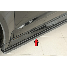 Lame de bas de caisse côté gauche "noir mat" Rieger Tuning AUDI RS3 (8V) Sportback