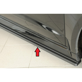 Lame de bas de caisse côté droit "noir mat" Rieger Tuning AUDI RS3 (8V) Sportback
