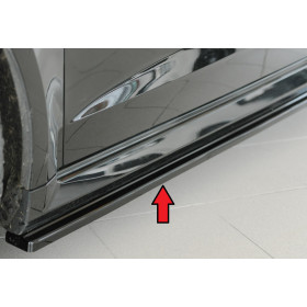 Lame de bas de caisse côté gauche "noir brillant" Rieger Tuning AUDI RS3 (8V) Sportback