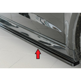 Lame de bas de caisse côté droit "noir brillant" Rieger Tuning AUDI RS3 (8V) Sportback