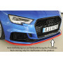 Lame de pare-chocs avant "noir mat" Rieger Tuning AUDI RS3 (8V) Facelift