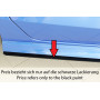Option peinture "noir brillant" RAL 9005 pour lame de bas de caisse Rieger Tuning AUDI RS3 (8V) Facelift Berline