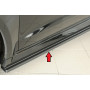 Lame de bas de caisse côté gauche "noir mat" Rieger Tuning AUDI RS3 (8V) Facelift Sportback
