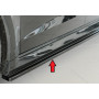 Lame de bas de caisse côté gauche "noir brillant" Rieger Tuning AUDI RS3 (8V) Facelift Sportback