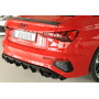 Diffuseur de pare-chocs arrière "noir brillant" Rieger Tuning AUDI A3 (GY) S-Line Berline