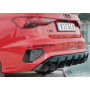 Diffuseur de pare-chocs arrière "noir brillant" Rieger Tuning AUDI A3 (GY) S-Line Berline