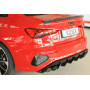 Diffuseur de pare-chocs arrière "noir brillant" Rieger Tuning AUDI S3 (GY) Berline
