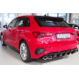 Diffuseur de pare-chocs arrière "noir brillant" Rieger Tuning AUDI S3 (GY) Sportback