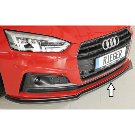 Lame de pare-chocs avant "noir mat" Rieger Tuning AUDI A5 (B9/F5) S-Line