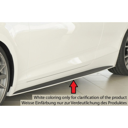 Lame de bas de caisse côté gauche "noir mat" Rieger Tuning AUDI S5 (B9/F5) (coupé et cabriolet)