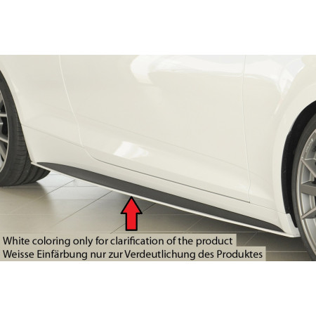 Lame de bas de caisse côté droit "noir mat" Rieger Tuning AUDI S5 (B9/F5) (coupé et cabriolet)