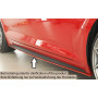 Lame de bas de caisse côté droit "noir mat" Rieger Tuning AUDI S5 (B9/F5) (sportback)