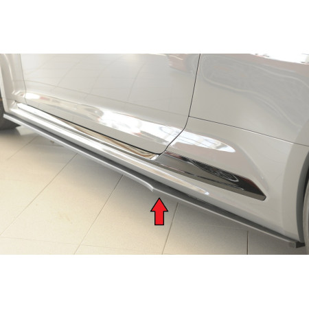 Lame de bas de caisse côté gauche "noir mat" Rieger Tuning AUDI RS5 (B9/F5)