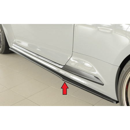 Lame de bas de caisse côté gauche "noir brillant" Rieger Tuning AUDI RS5 (B9/F5)