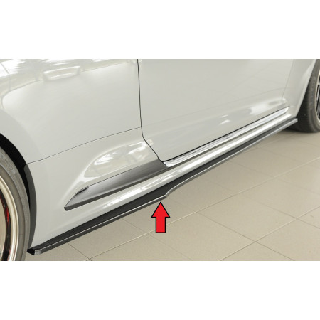 Lame de bas de caisse côté droit "noir brillant" Rieger Tuning AUDI RS5 (B9/F5)