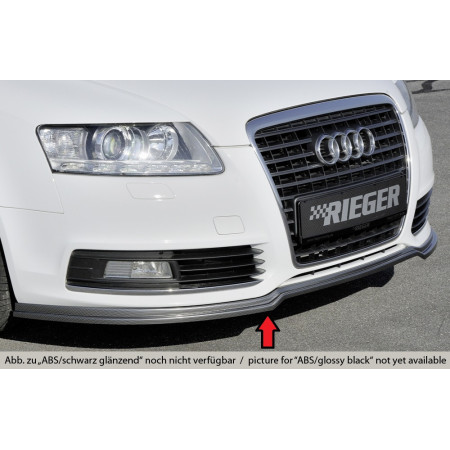 Lame de pare-chocs avant "noir brillant" Rieger Tuning AUDI A6 (4F)