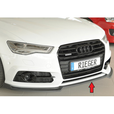 Lame de pare-chocs avant "noir mat" Rieger Tuning AUDI S6 (4G/C7)