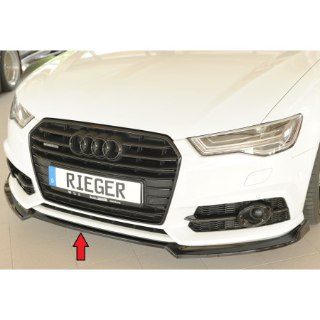 Lame de pare-chocs avant "noir brillant" Rieger Tuning AUDI S6 (4G/C7)