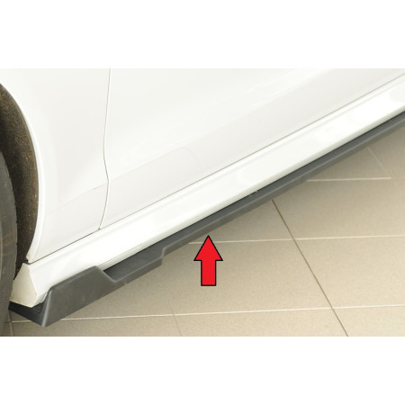 Lame de bas de caisse côté gauche "noir mat" Rieger Tuning AUDI A6 (4G/C7) S-Line