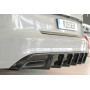 Diffuseur de pare-chocs arrière (silencieux d'origine) "noir brillant" Rieger Tuning AUDI A6 (4G/C7) S-Line (sans attelage)