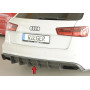 Diffuseur de pare-chocs arrière (silencieux d'origine) "noir mat" Rieger Tuning AUDI A6 (4G/C7) S-Line (avec attelage)