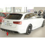 Diffuseur de pare-chocs arrière (silencieux d'origine) "noir mat" Rieger Tuning AUDI A6 (4G/C7) S-Line (avec attelage)