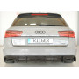 Diffuseur de pare-chocs arrière (silencieux d'origine) "noir brillant" Rieger Tuning AUDI A6 (4G/C7) S-Line (avec attelage)