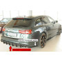 Diffuseur de pare-chocs arrière (silencieux 4x90x72mm) "noir mat" Rieger Tuning AUDI A6 (4G/C7) S-Line (sans attelage)