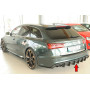 Diffuseur de pare-chocs arrière (silencieux 4x90x72mm) "noir mat" Rieger Tuning AUDI A6 (4G/C7) S-Line (sans attelage)