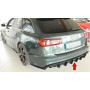 Diffuseur de pare-chocs arrière (silencieux 4x90x72mm) "noir brillant" Rieger Tuning AUDI A6 (4G/C7) S-Line (sans attelage)