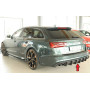 Diffuseur de pare-chocs arrière (silencieux 4x90x72mm) "noir mat" Rieger Tuning AUDI S6 (4G/C7) (sans attelage)