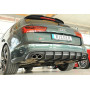 Diffuseur de pare-chocs arrière (silencieux 4x90x72mm) "noir mat" Rieger Tuning AUDI S6 (4G/C7) (sans attelage)