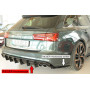 Diffuseur de pare-chocs arrière (silencieux 4x90x72mm) "noir brillant" Rieger Tuning AUDI S6 (4G/C7) (sans attelage)
