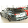 Diffuseur de pare-chocs arrière (silencieux 4x90x72mm) "noir mat" Rieger Tuning AUDI A6 (4G/C7) S-Line (avec attelage)
