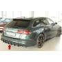Diffuseur de pare-chocs arrière (silencieux 4x90x72mm) "noir mat" Rieger Tuning AUDI A6 (4G/C7) S-Line (avec attelage)