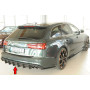 Diffuseur de pare-chocs arrière (silencieux 4x90x72mm) "noir mat" Rieger Tuning AUDI A6 (4G/C7) S-Line (avec attelage)