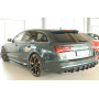 Diffuseur de pare-chocs arrière (silencieux 4x90x72mm) "noir mat" Rieger Tuning AUDI S6 (4G/C7) (avec attelage)