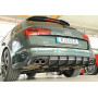 Diffuseur de pare-chocs arrière (silencieux 4x90x72mm) "noir mat" Rieger Tuning AUDI S6 (4G/C7) (avec attelage)