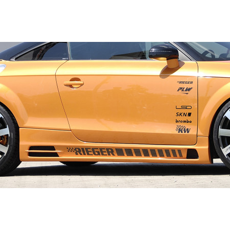 Bas de caisse côté droit "noir mat" Rieger Tuning AUDI TT (8J)