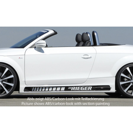 Bas de caisse côté gauche "carbon-look" Rieger Tuning AUDI TT (8J)