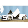 Bas de caisse côté gauche "carbon-look" Rieger Tuning AUDI TT (8J)