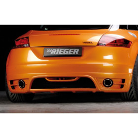 Ajout de pare-chocs arrière (silencieux duplex simple sortie) "noir mat" Rieger Tuning AUDI TT (8J)