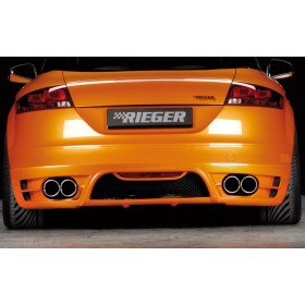 Ajout de pare-chocs arrière (silencieux duplex double sortie) "noir mat" Rieger Tuning AUDI TT (8J)