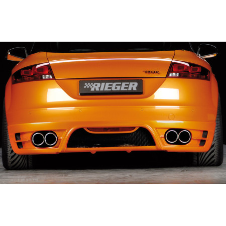 Ajout de pare-chocs arrière (silencieux duplex double sortie) "noir mat" Rieger Tuning AUDI TT (8J)