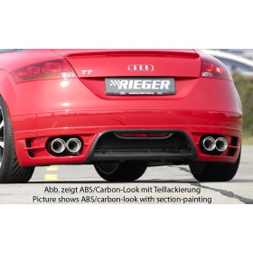 Ajout de pare-chocs arrière (silencieux duplex double sortie) "carbon-look" Rieger Tuning AUDI TT (8J)