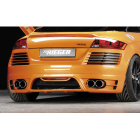 Pare-chocs arrière (avec PDC) "noir mat" Rieger Tuning AUDI TT (8J)