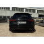 Silencieux arrière duplex sport 100% inox FOX EXHAUST SYSTEMS 2x90mm type 16 pour AUDI A6 TYPE 4G 2.0L TFSI