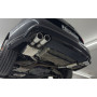 Silencieux arrière duplex sport 100% inox FOX EXHAUST SYSTEMS 2x90mm type 16 pour AUDI A6 TYPE 4G 2.0L TFSI